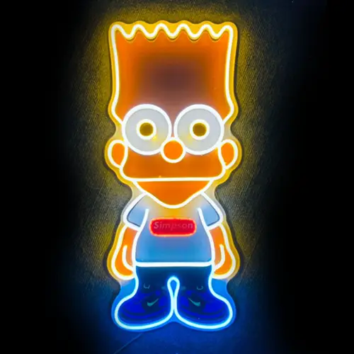 Cartoon Character sign in LED Neon Flex.