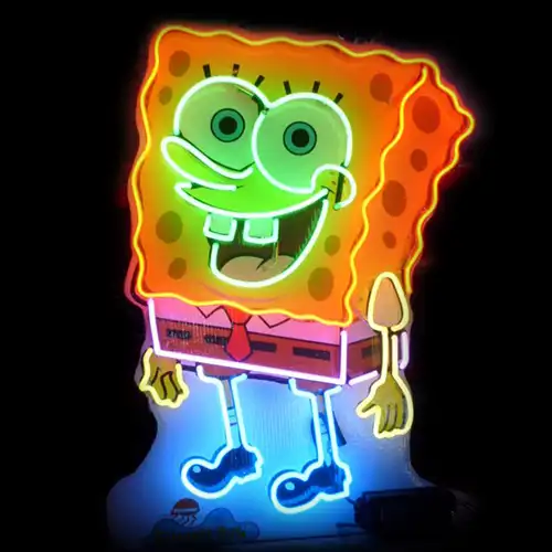 Cartoon Character in LED Neon Flex.